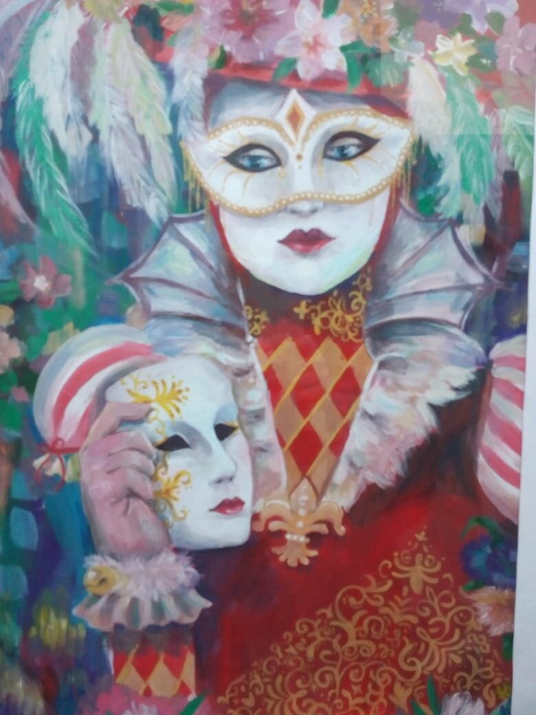 Работа ученицы местной художественной школы. (фото автора)