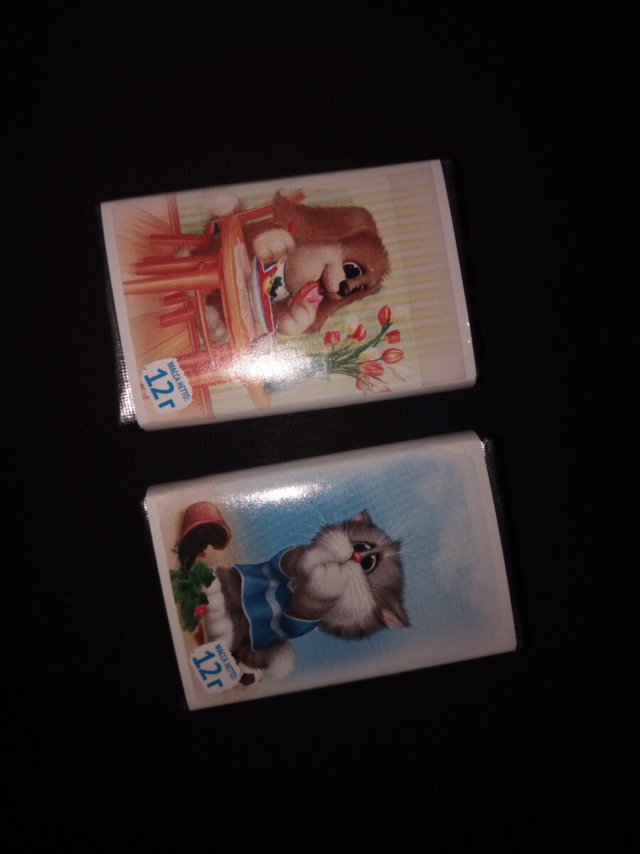 Интересные шоколадки купил в магазине.