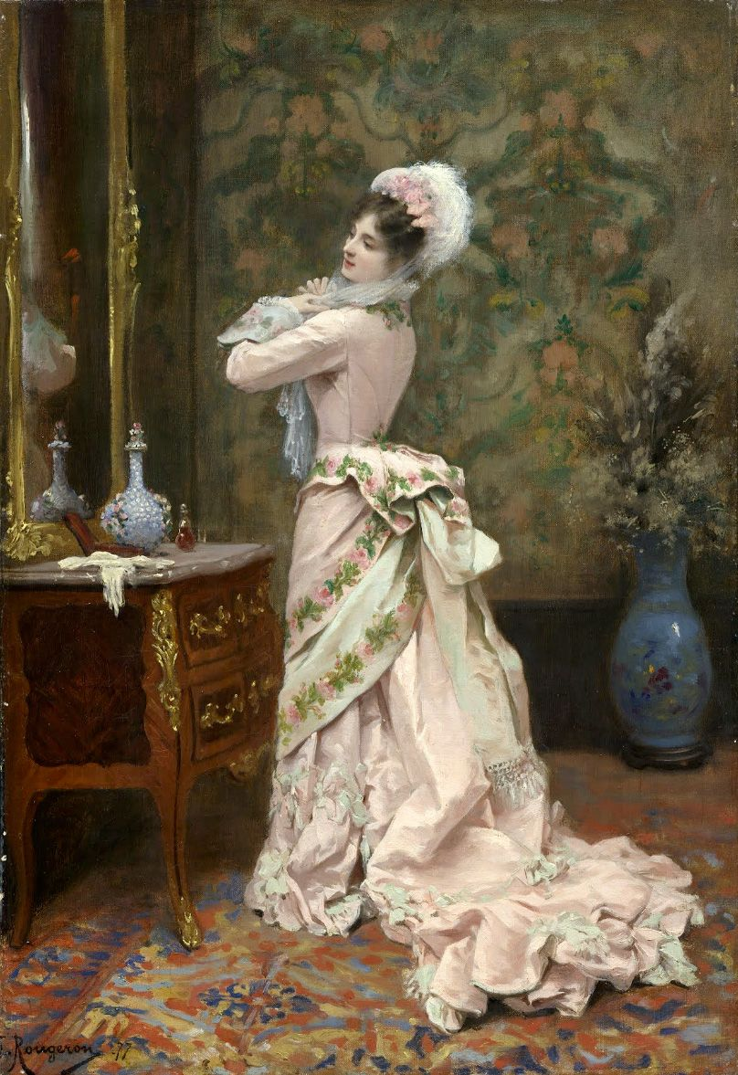 "За туалетом", Жюль Джеймс Ружерон, 1877. (с) Из частной коллекции