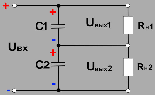 Делитель на конденсаторах