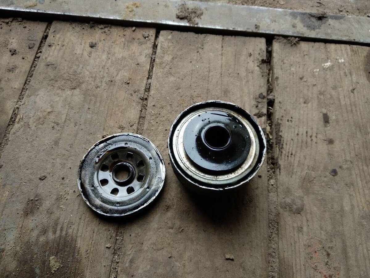 Масляный фильтр авто в распиле