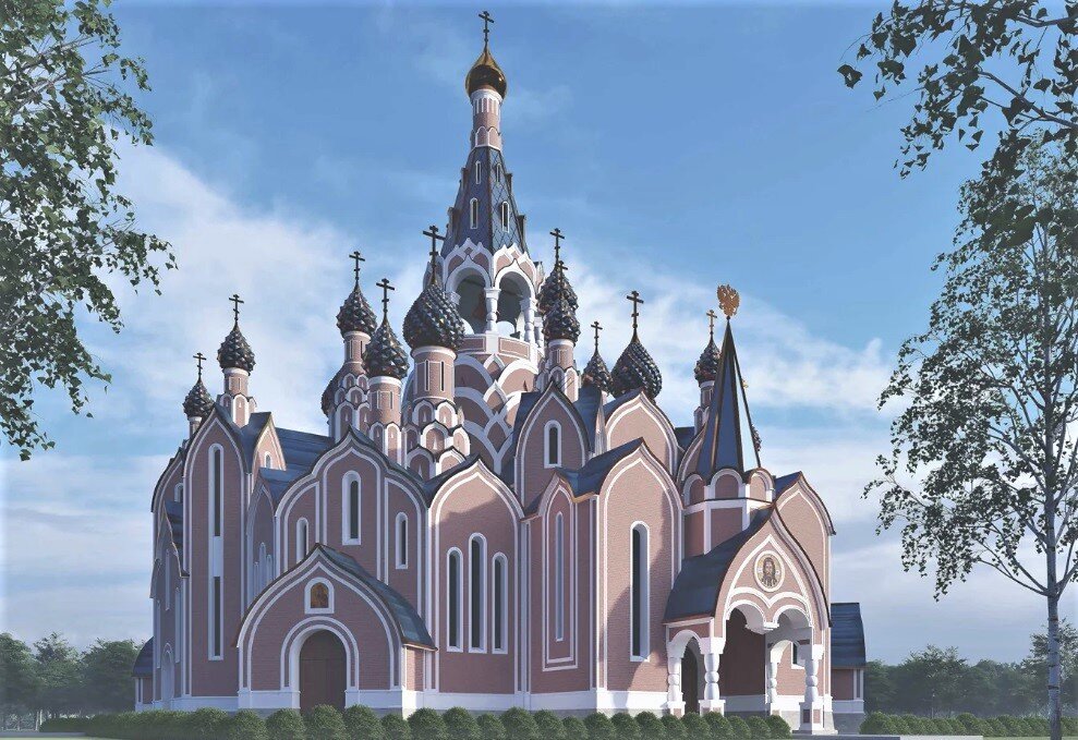 Проект храма при МГУ.