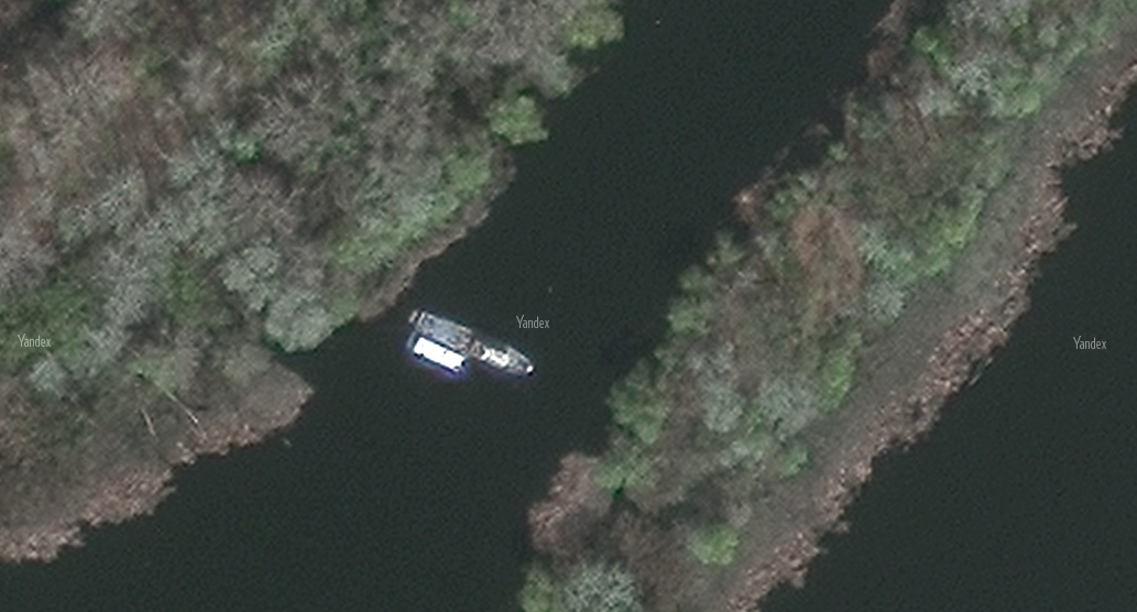 Скриншот снимка спутниковых карт. 