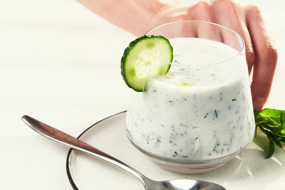 Я обычно сервирую таратор в бокалах. Фото автора