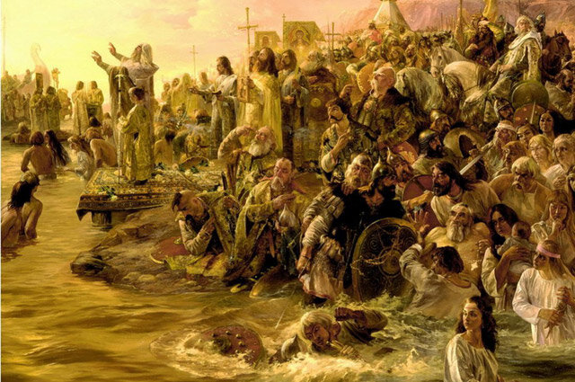 Кровавое крещение (один из вариантов крещения Руси)