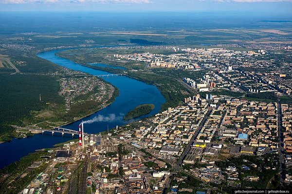 Кемерово с вертолёта. Фото Вячеслава Степанова 