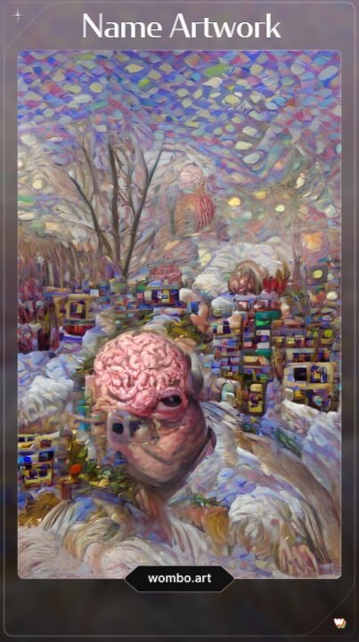 Нейросеточка "Автопортрет". https://app.wombo.art/