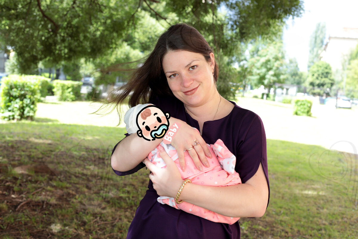 Выписка моей доченьки из роддома (ну и меня, конечно)