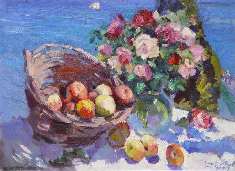 Корзина фруктов, Гурзуф, 1916

