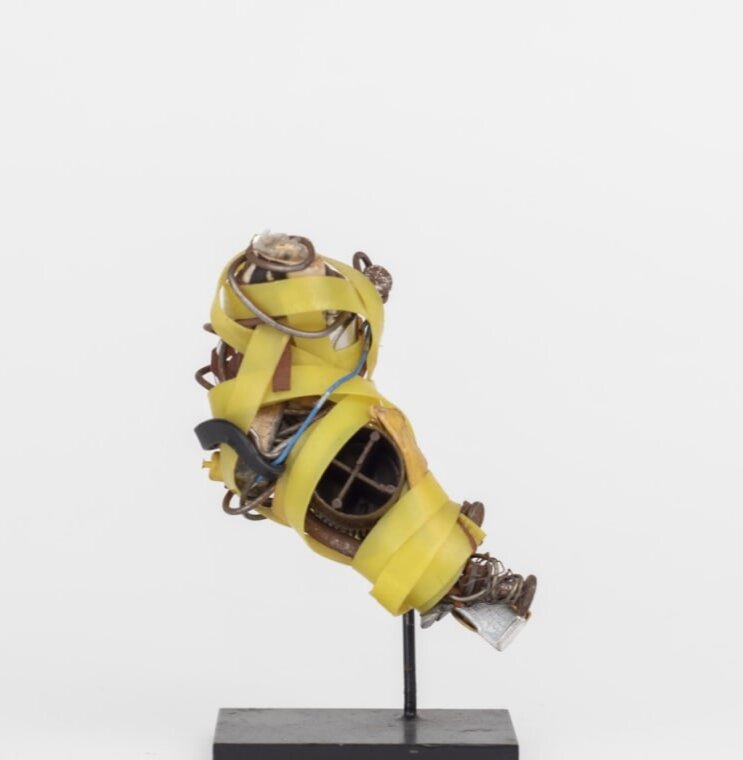 Philadelphia Wireman, Untitled (Horn shape with yellow strapping), 1970-1975