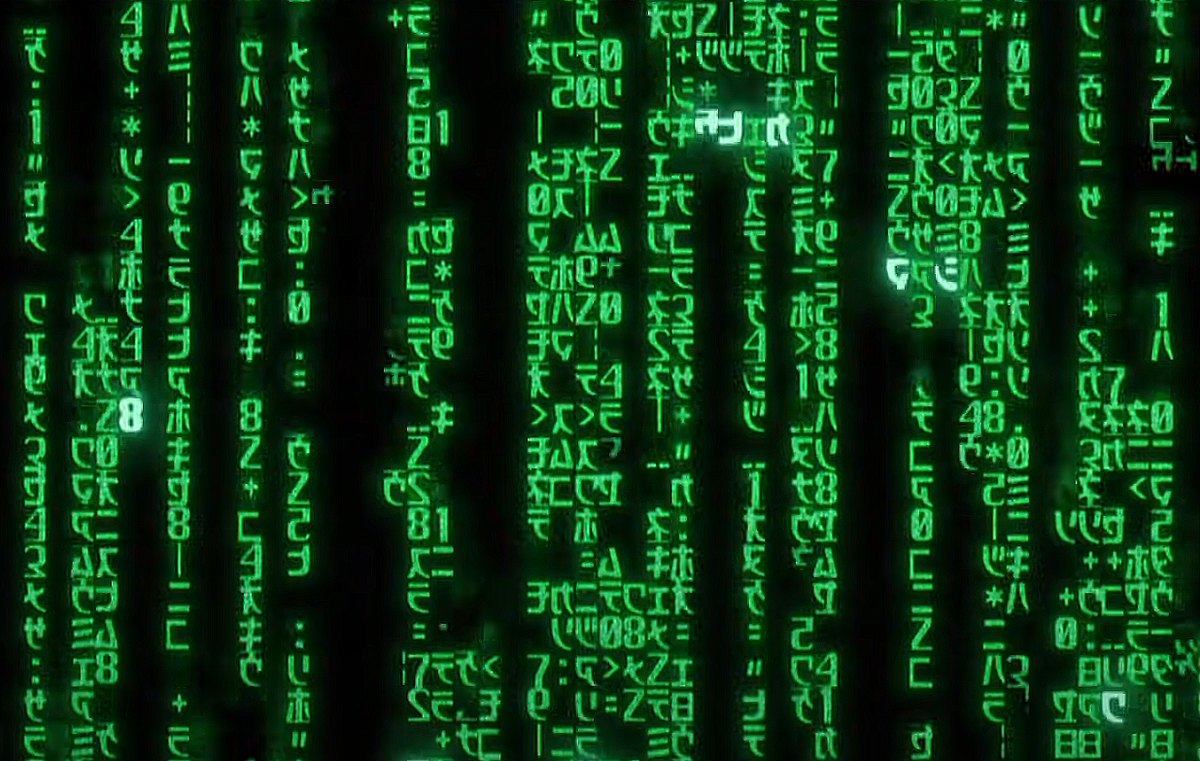 Заставка к фильму "Матрица" (1999)