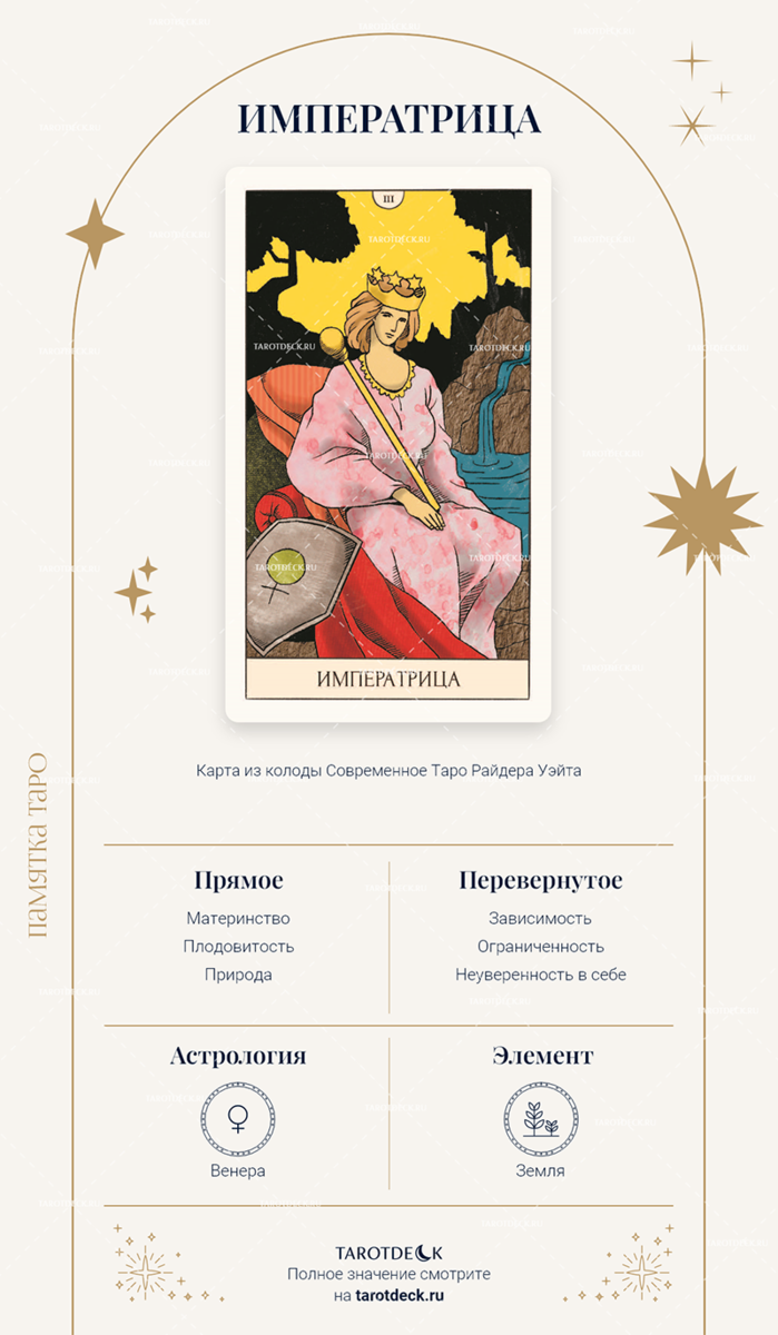 Что значит карта таро императрица