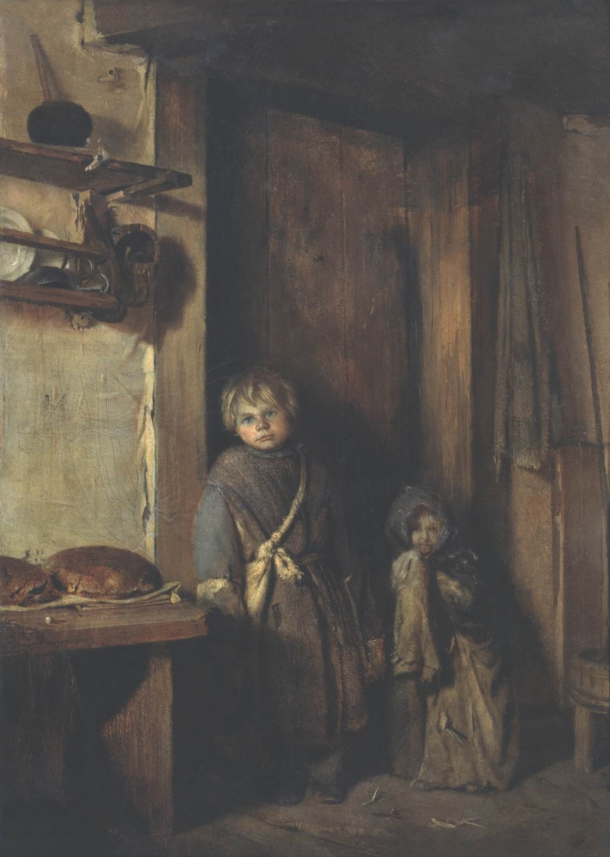 ПАВЕЛ ЧИСТЯКОВ. НИЩИЕ ДЕТИ. 1861. ГОСУДАРСТВЕННЫЙ РУССКИЙ МУЗЕЙ, САНКТ-ПЕТЕРБУРГ
