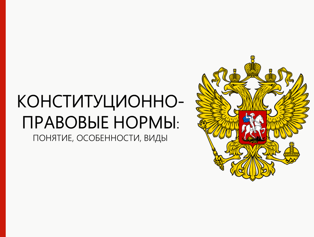 Государство и право - Конституционно-правовые нормы: понятие, особенности, виды 
