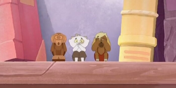 Керуб и Инди притворяются обезьянами