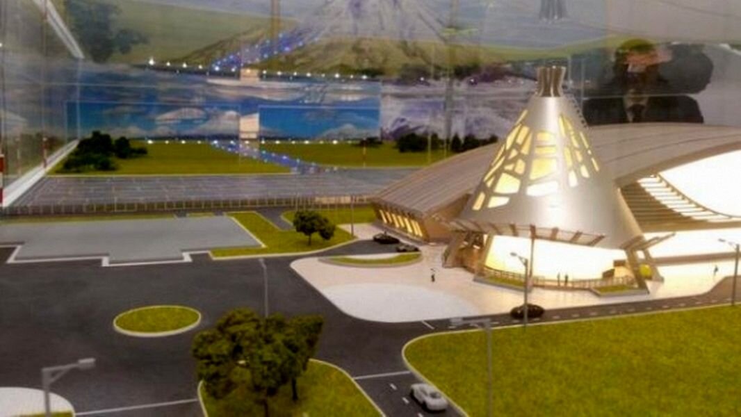 Проект пассажирского терминала аэропорта Елизово, представленный на Восточном экономической форуме.
Фото: ATW online