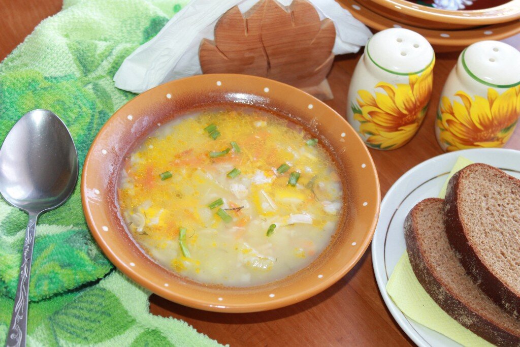 Куриный суп с картошкой