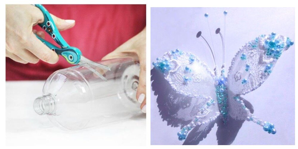 Как сделать бабочку из пластиковой бутылки
