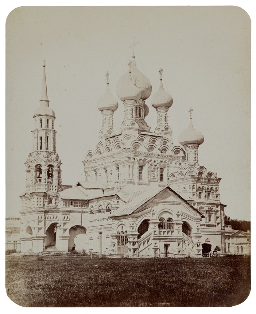 Вид церкви Живоначальной Троицы. «Шерер и Набгольц», 1868 - 1870 год, Московская губ., Московский у., с. Останкино, Московский музей-усадьба «Останкино».