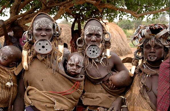 дикие племена африки