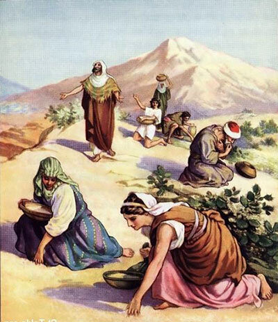  Спускается Бог-отец на землю, проверить, как идут дела. С ним Иисус. И вот идут они, видят бедного крестьянина в разодранной одежде, вспахивающего свое поле.
— Что это, Иисус?