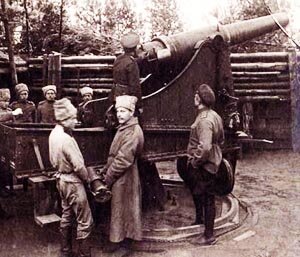 6-дюймовая пушка образца 1877 на поворотном крепостном лафете