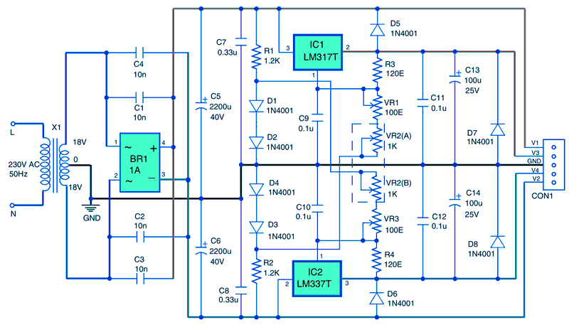 Lm317 схема бп