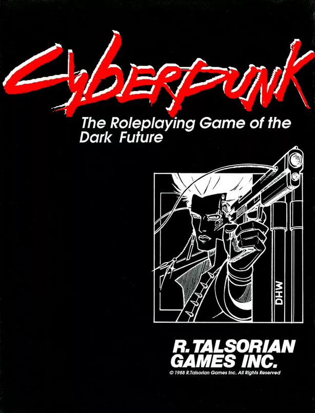 Обложка первой настольной игры Cyberpunk