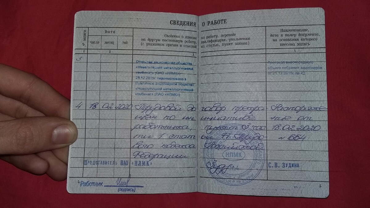 Трудовая книга, отмучился )