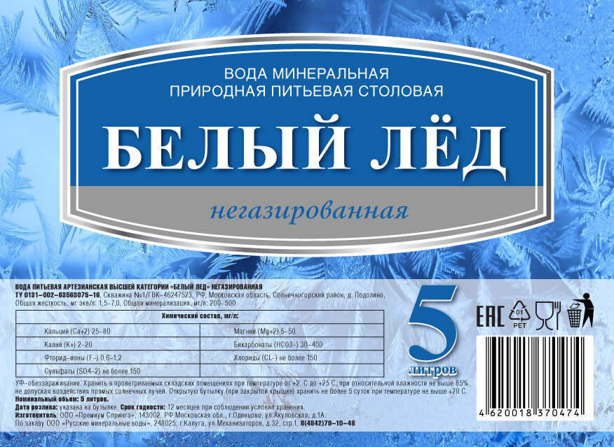 Вода этикетка фото