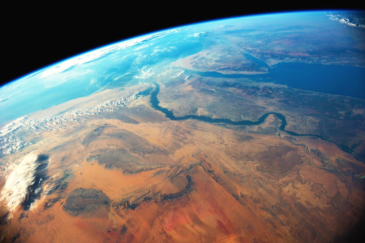 Река Нил вид из космоса