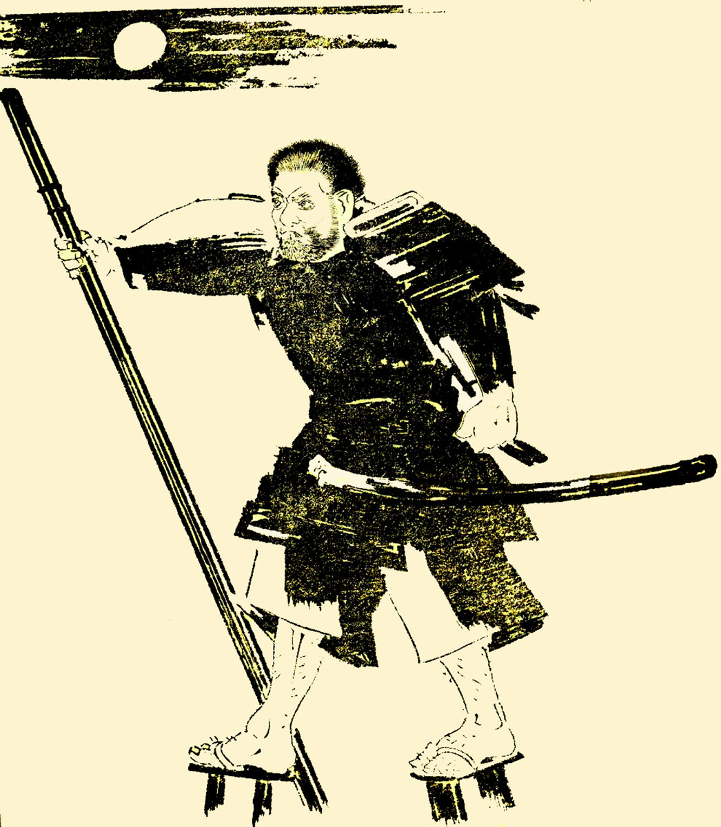 Бэнкэй (рисунок Кикути Ёсая)