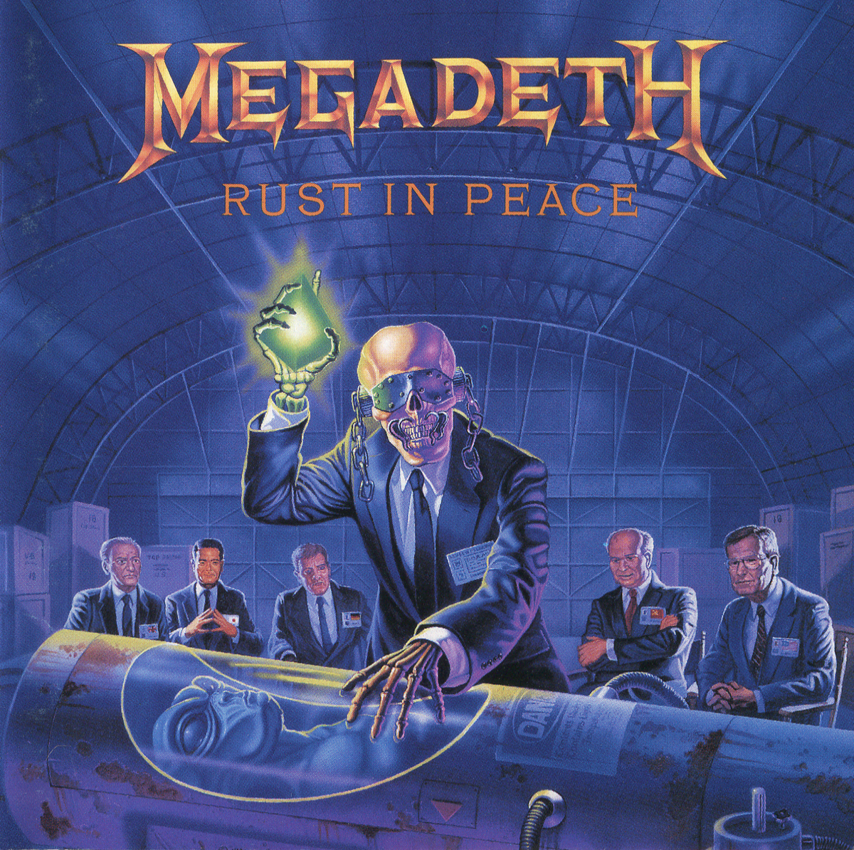 обложка винила MEGADETH "Rust in Peace" 1990 - Capitol Records