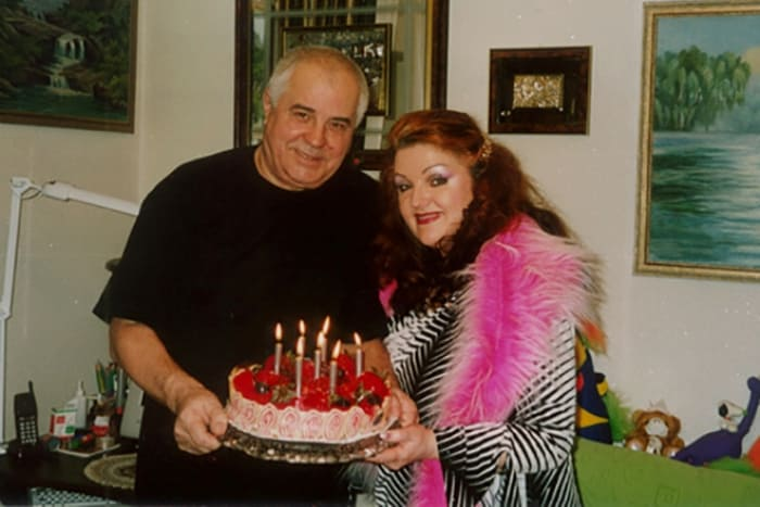 Певица с мужем Евгением Литвиновым.