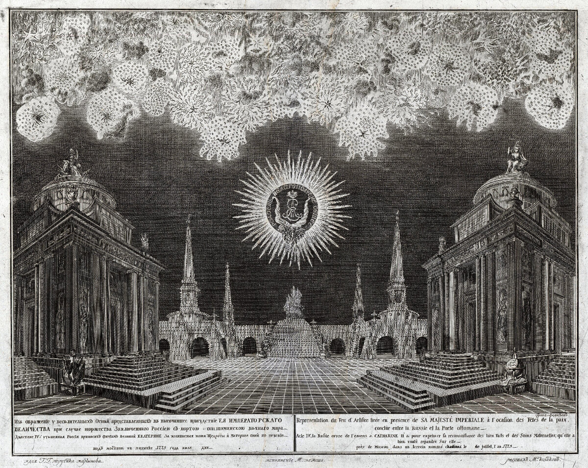 Торжества по случаю заключения Кючук-Кайнарджийского мирного договора. Москва, Ходынское поле, 16 июля 1775 г.