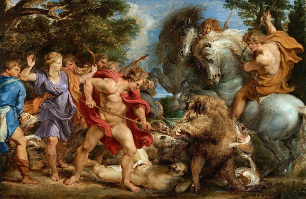 «Калидонская охота». Питер Пауль Рубенс, 1612 г.