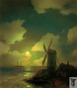 [caption id="attachment_1751" align="alignnone" width="263"] Иван Айвазовский Мельница на берегу моря 1851 Холст, масло 50×57 Феодосийская картинная галерея имени И. К. Айвазовского[/caption]