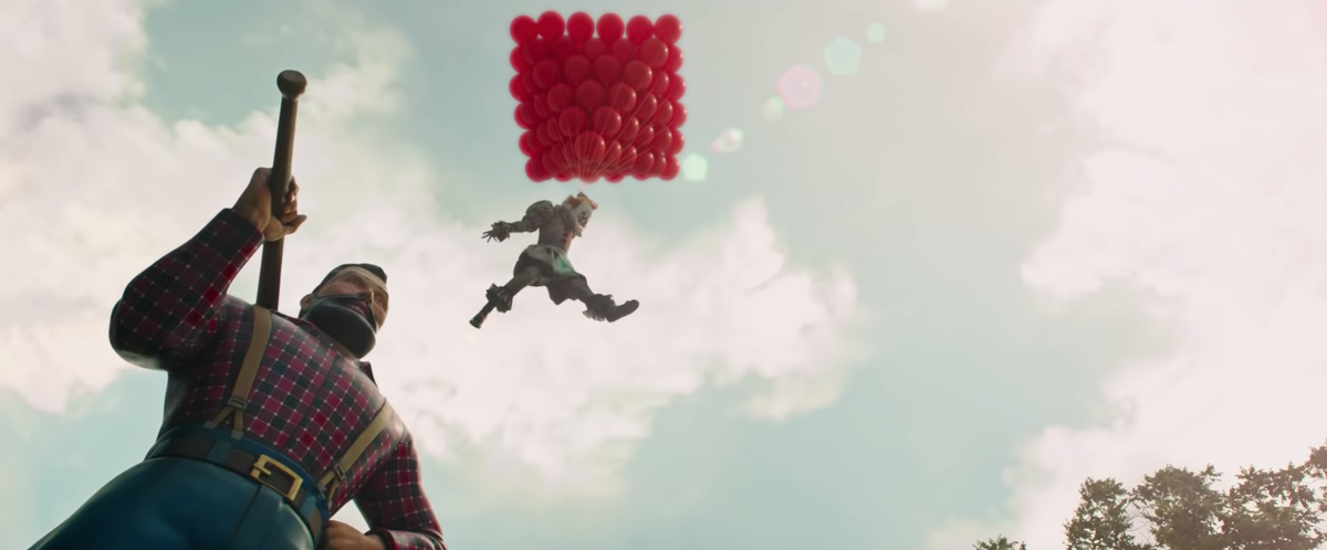 В романе Ричи был у статуи Пола Баньяна, и встретился с Пеннивайзом. Но если в книге всё ограничилось коротким, но крайне неприятным общением, то в экранизации сделали настоящую экшн-сцену с участием агрессивной статуи. 