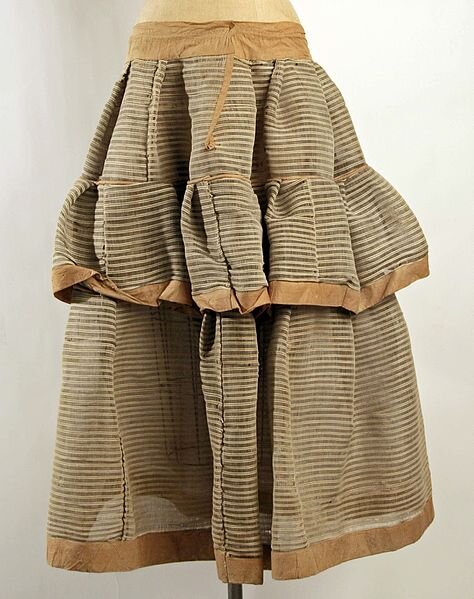 Нижняя юбка с конским волосом, 1840-е, Америка. Из коллекции Tne Met