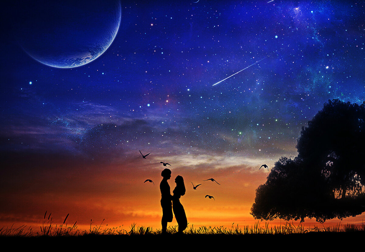 Romance planet. Звездное небо и влюбленные. Звезда с неба. Влюбленные на фоне ночного неба. Влюбленные под звездным небом.