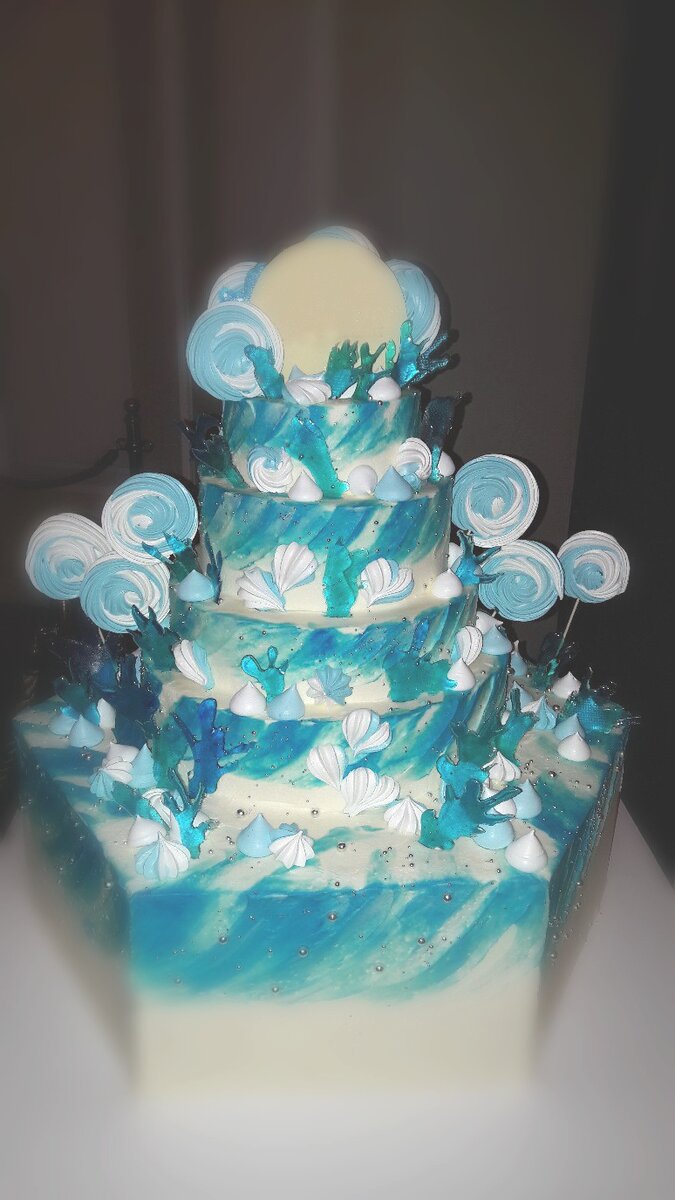 Живое подтверждение словам, несколько топорное исполнение - здесь только один ярус пенопласт (угадайте, какой). Заказчикам хотелось дорого-богато. Фото мое