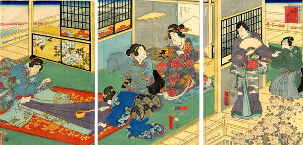 Artist:Utagawa Kunisada Title:The Laundry Date:1863