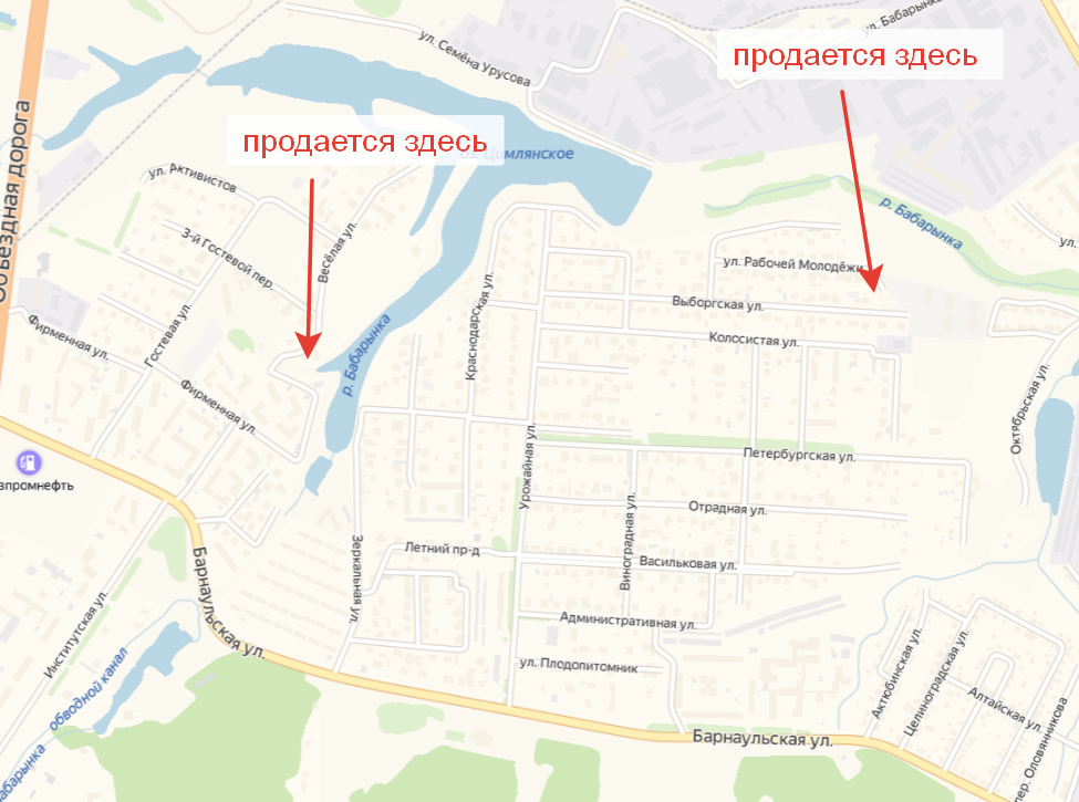 Коттеджный поселок "На Цимлянском". План