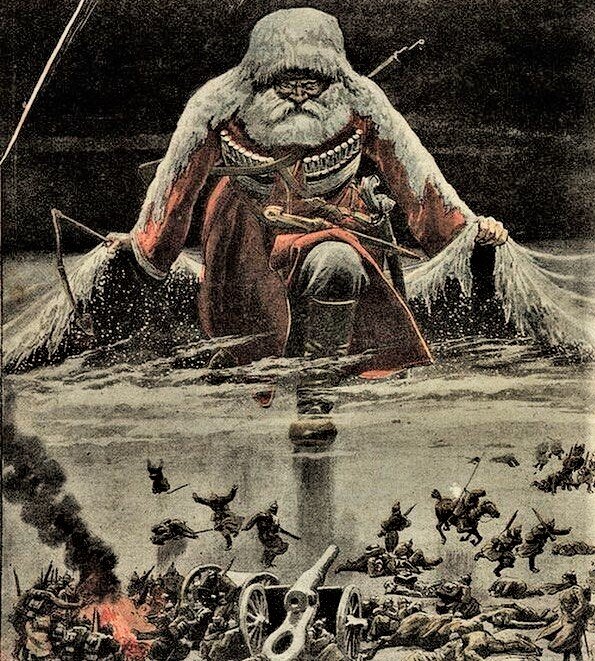 "Генерал Мороз". Иллюстрация из французского журнала "Le Petit Journal", 1916 год