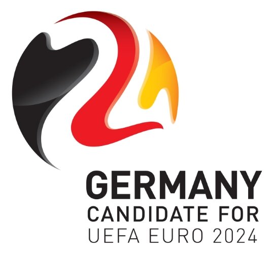 Официальный логотип Евро-2024 еще не представлен, но символика немецкой заявки была такой