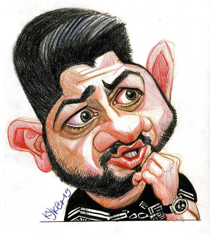 Шарж на Михаила Галустяна. Картинка pinterest.com.au