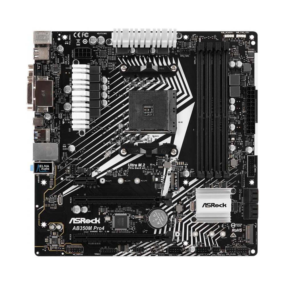 ASRock AB350M Pro4 R2.0  - 3900 золотых.