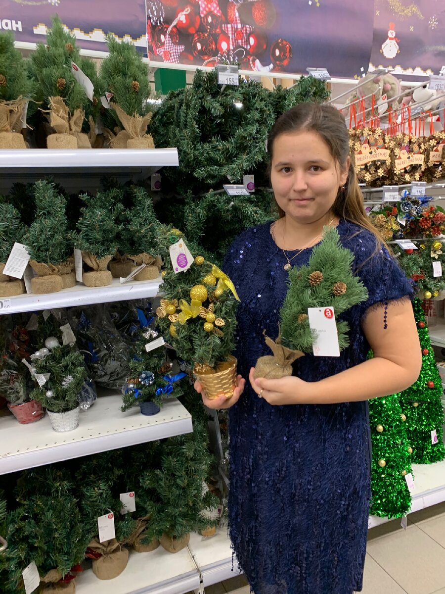 Ёлочки в горшочке.