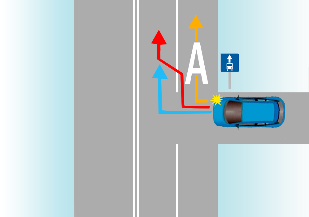 Поворот направо полоса. Поворот с полосы для автобусов. Поворот направо с автобусной полосы. Поворот направо с полосы для общественного транспорта. При повороте направо полоса автобуса.