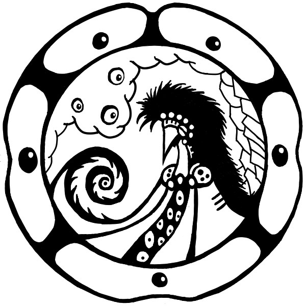 Сюрреалистическое изображение шамана.